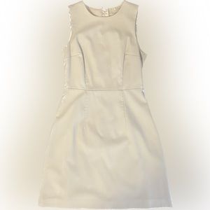 Lined cream dress